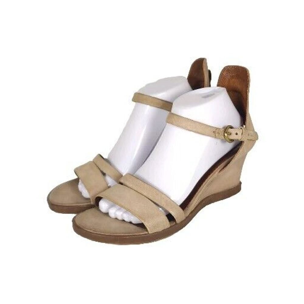Miz Mooz Women's US10-10,5 EU41 Taupe Leather Ankle Strap Sandals Shoes